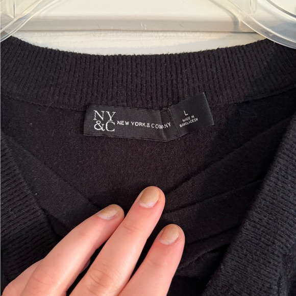 NY&C Black Cropped Sweater - Picture 3 of 8